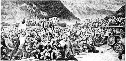 Картина С Г Королькова Выдача казаков в Лиенце Австрия июль 1945 г - фото 30