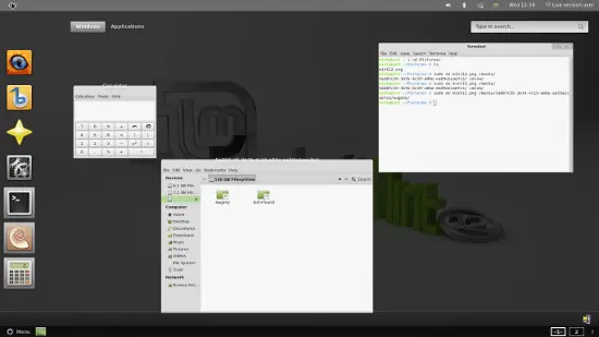 Linux Mint 12 экран activities Вместо переключения приложений разработчики - фото 31