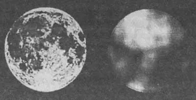Рис 16 Обычный вид Луны слева и распределение плотности вероятности - фото 16