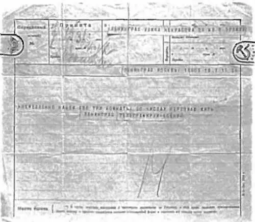 Сфальсифицированная Вольфом Эрлихом телеграмма Есенина о подыскании для него - фото 33