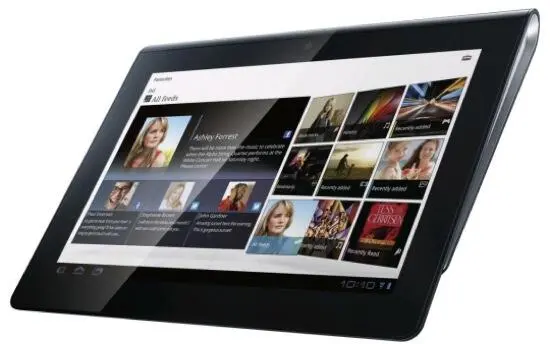Sony Tablet S выпускается в корпусе из пластика с мелкой текстурой и частично - фото 13
