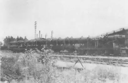 80см железнодорожная установка Густав 1946 г транспортировка ствола - фото 45
