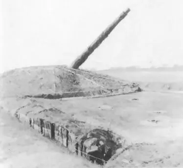 194см пушка K486f на батарее Бастион II 40см пушка SKC34 под углом - фото 50