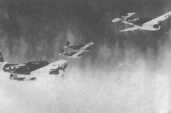 Авенджеры 848й эскадрильи Королевского Флота в небе над Японией Прямо - фото 54