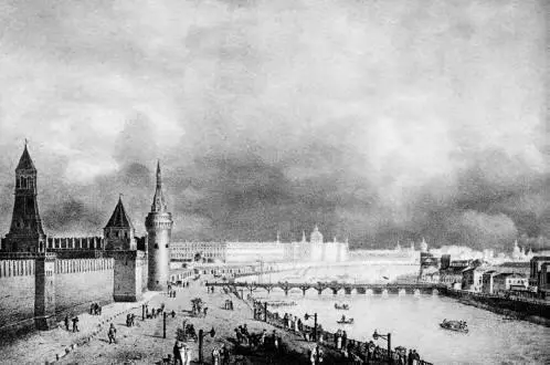 А Кадоль Вид на Воспитательный дом 1825 г В числе замоскворецких садов и - фото 15