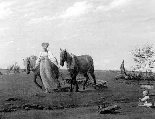 А В Венецианов На пашне Весна 1820е гг В комнатах у него было семь - фото 19
