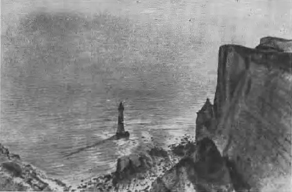 Скала в Истборне южный берег Англии Здесь была в 1895 году опушена в море - фото 46