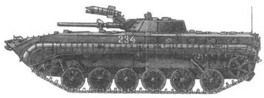 БМП1 с ПТУР Малютка Но и полуавтоматическая система наведения оказалась - фото 39