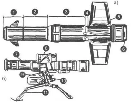 Переносной ПТР Конкурс с ракетой 9М113 аПТУР 9М131 блок рулевого - фото 57