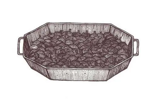 А потом в тяжёлой чугунной сковороде раскаляют оливковое и сливочное масло в - фото 69