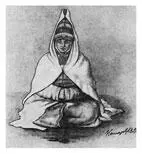 Казашка старшего жуза 1857 г Рисунок художника ПКошарова Вслед за ней и я - фото 21