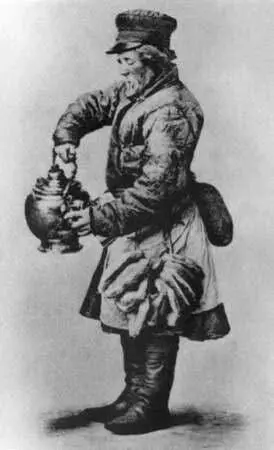 Сбитенщик С открытки 1900х гг Точильщик С открытки 1900х гг Продавец - фото 25
