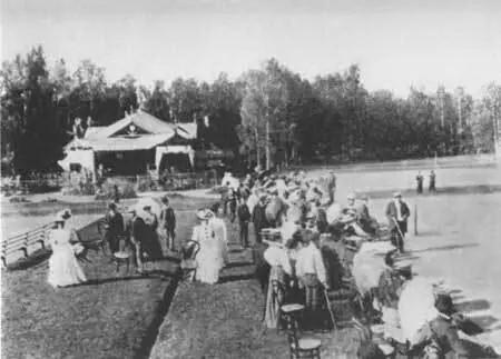 Вид Крестовского лаунтеннисклуба Фотография 1900х гг Яхты в Финском - фото 85