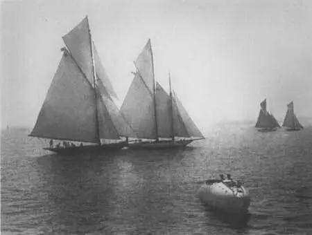 Яхты в Финском заливе во время гонок Фотография 22 июля 1910 г На Дворцовой - фото 86