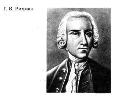 В январе 1745 г Рихман начал собственные опыты по электричеству В процессе - фото 70