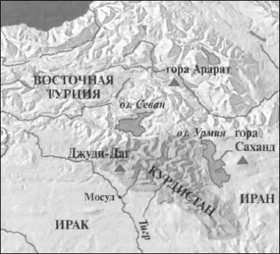 Местоположение гор ДжудиДаг и Арарат и Месопотамской равнины Надо ясно - фото 65