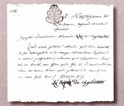Когда требовалось подписать протокол допроса магистр делал росчерк граф де - фото 34
