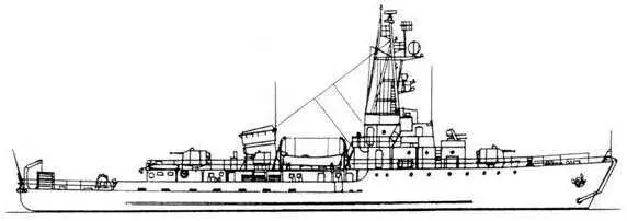 Рис 29 Базовый тральщик пр 254 вид сбоку Рис 29 Продолжение Базовый - фото 34