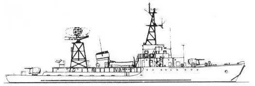Рис 33 Корабль пр 254К переоборудованный к 1968 г в корабль РЛдозора На - фото 39