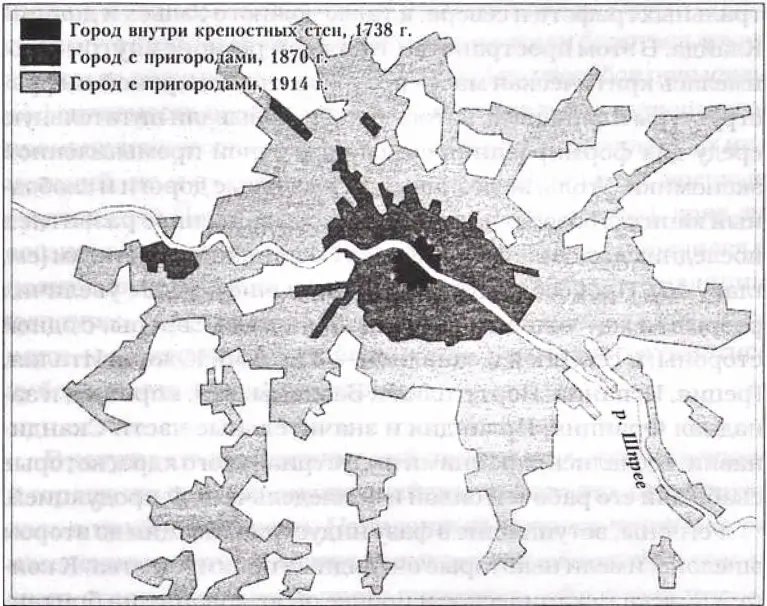 Рост индустриальной столицы Берлин в 1738 1870 и 1914 гг Регионом Европы - фото 19