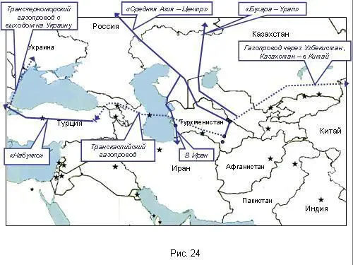 Тогда Украина могла бы получать туркменский газ минуя Россию и далее - фото 67