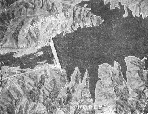 Рис 54 Электростанция Супхун На аэрофотоснимке видны основные элементы - фото 55