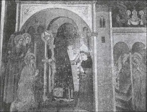 Рис 37 Причастие ок 1400 г Фреска из часовни Святой Марш Магдалины - фото 30