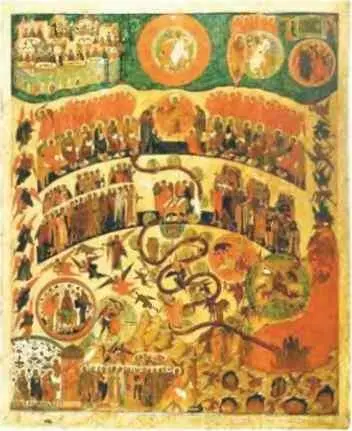 Страшный Суд Икона Новгород вторая половина XVI в ГТГ Изгнание его на - фото 28