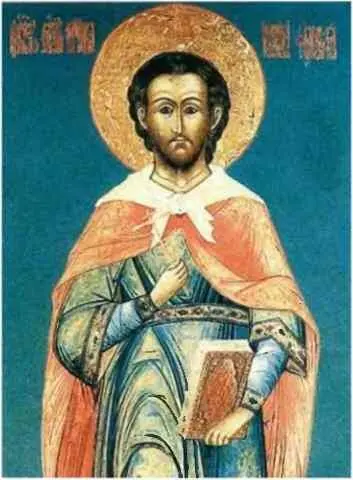 Святой мученик Иустин Философ Икона Старец удалился и Иустин уже более - фото 36