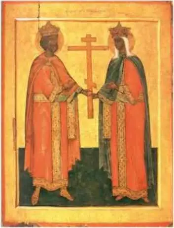 Святые равноапостольные Константин и Елена Средняя Русь Середина XVI в - фото 66