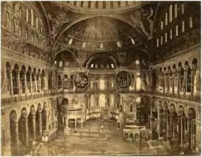 Храм Святой Софии в Константинополе обращенный в мечеть Фото начала XX в - фото 119