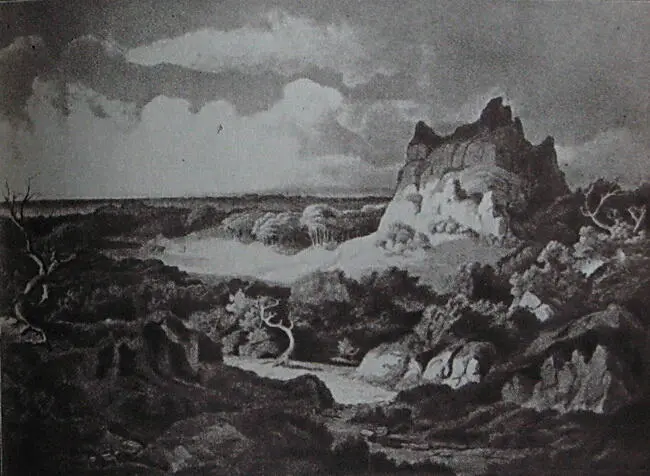 Ландшафт в духе Оссиана Масло 1842 г Глава одиннадцатая ХУДОЖНИКИ - фото 12