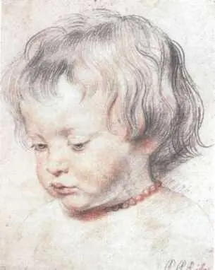 1 Петер Пауль Рубенс Портрет сына Николаса Около 1620 Бумага итальянский - фото 1