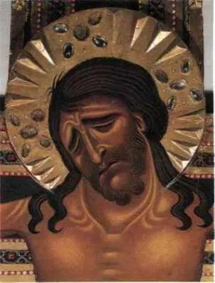8 Тосканский мастер Голова Христа Около 11751225 Деталь распятия Дерево - фото 8