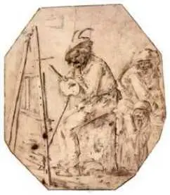 Бедный художник дрожащий от холода у себя на чердаке Около1640 Рисунок - фото 294