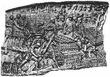 143 Римские легионеры готовятся к осаде города Рельеф колонны Траяна Хорошо - фото 79