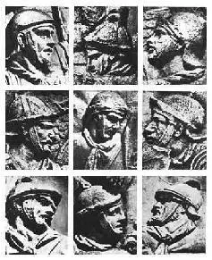 145 Шлемы легионеров Рельефы колонны Траяна 146 Щит шлем и меч - фото 81