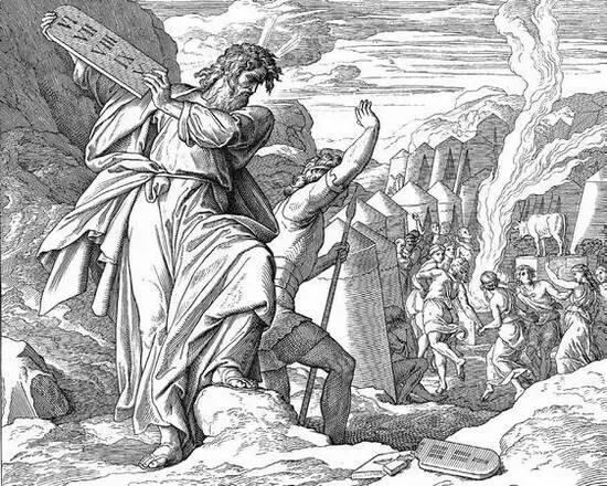 Моисей разбивает скрижали Гравюра Ю Шнорра фон Карольсфельда Основой Закона - фото 16