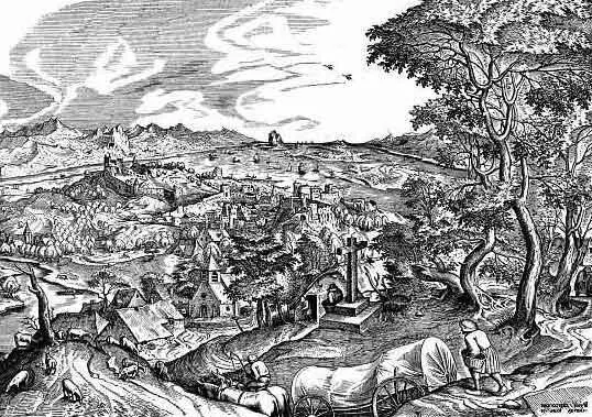 Гравюра ГКока с рисунка И БрейгеляСтаршего Plaustrum belgicum Одно лишь - фото 90