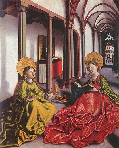 Конрад Витц Святая Марина Магдалина и Святая Екатерина конец 1430х годов - фото 116