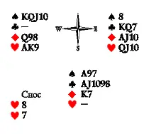 Опять вистующим необходимо козырнуть первым ходом Тогда у них будет - фото 509