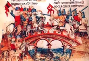 Битва на реке Шайо Миниатюра XIII в На вышеприведенной гравюре художник - фото 9