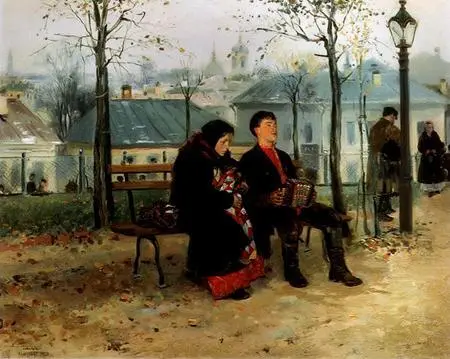 В Е Маковский На бульваре 1886 1887 ГТГ Ф А Бронников Гимн - фото 162