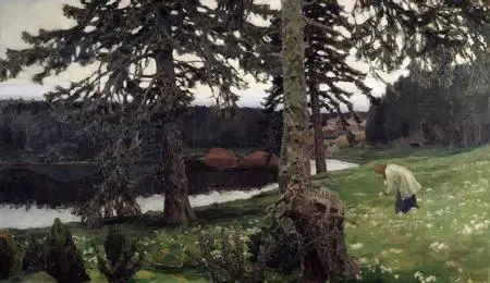 А М Васнецов Озеро 1902 ГТГ Среди других неореалистов особенного - фото 214