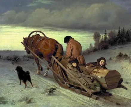 В Г Перов Проводы покойника 1865 ГТГ В самом конце 60х и в начале 70х - фото 127