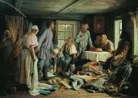 В М Максимов Семейный раздел 1876 ГТГ XXIV И H Крамской Как оно ни - фото 136