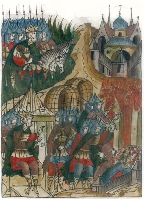 Батыева рать 1267 года Лицевой летописный свод XVI века Голицынский том Л - фото 2