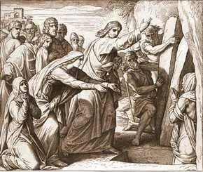 Иисус говорит отнимите камень Сестра умершего Марфа говорит Ему Господи - фото 217