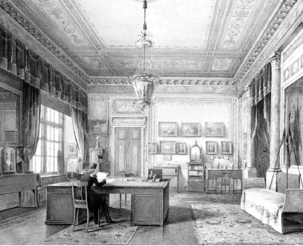 Кабинетспальня цесаревича Александра Николаевича ГГ Чернецов 1837 г В - фото 47