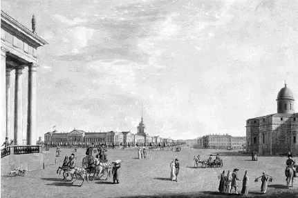 Исаакиевская площадь Б Патерсен 1810е гг Слева часть Конногвардейского - фото 73